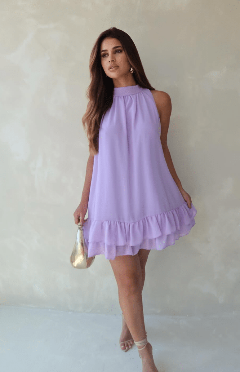 Kelli Blue Flow Dress - Madmoizelle Closet