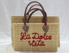 La Dolce Vita Handwoven Moroccan Basket - Madmoizelle Closet