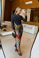 Leopard Mesh Dress - Madmoizelle Closet