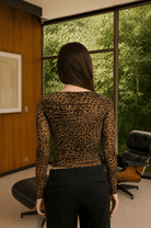 Leopard Mesh Top - Madmoizelle Closet