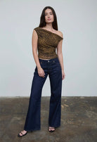Leopard Print Mesh Top - Madmoizelle Closet