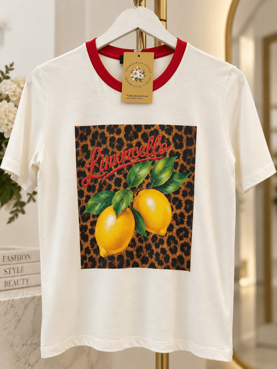 Limoncello Leopard Tee - Madmoizelle Closet
