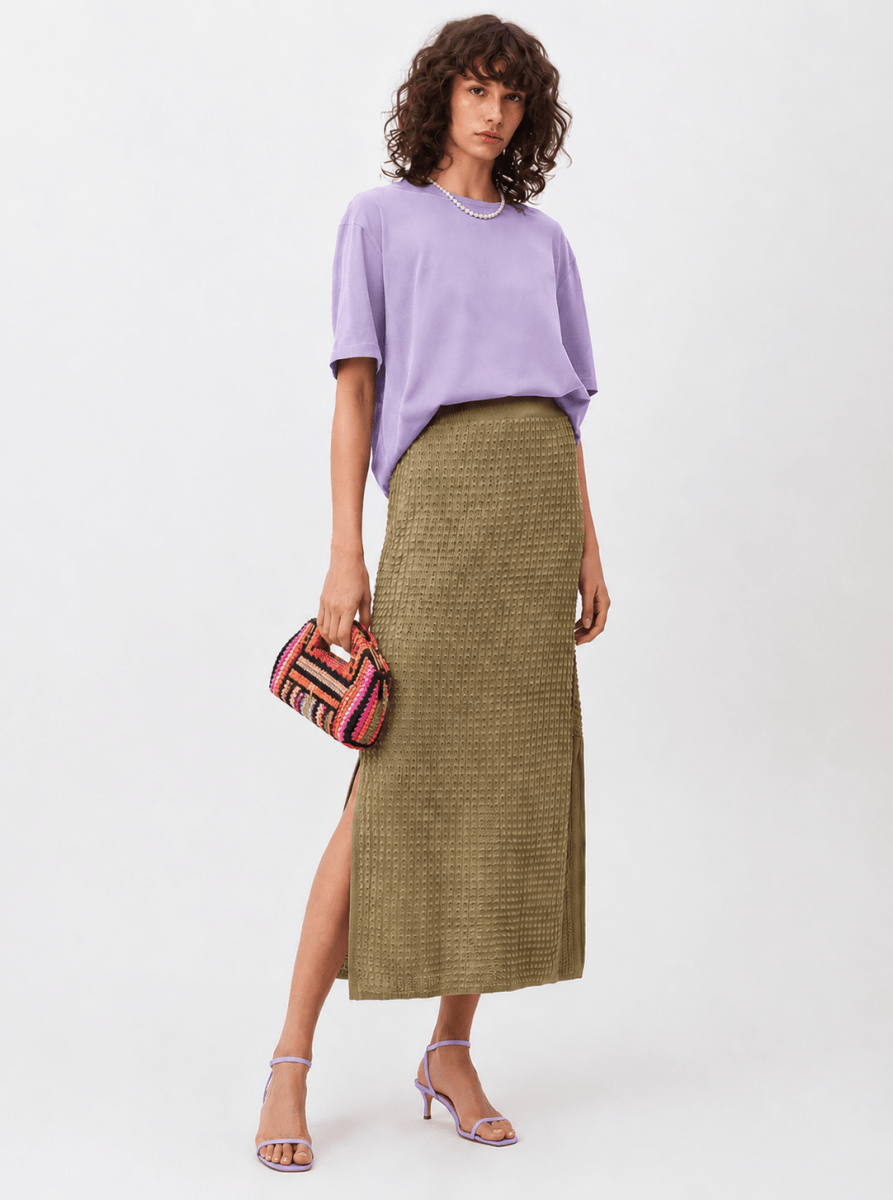 Luna Chevron Crochet Skirt - Madmoizelle Closet