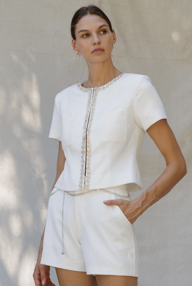 Lupita Tailored Embellished Set - Madmoizelle Closet