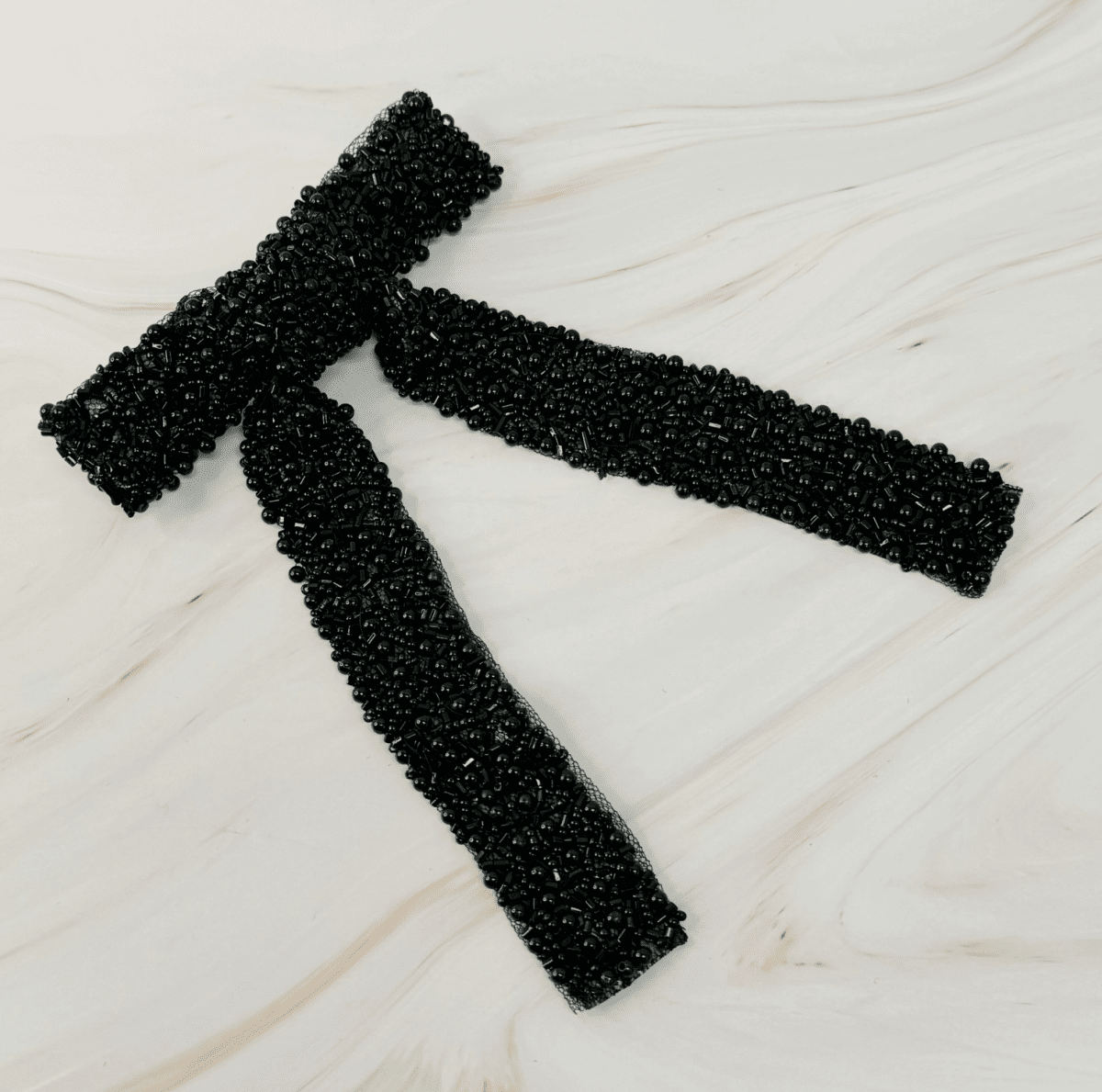 Luxe Beaded Pretty Bow Hair Clip - Madmoizelle Closet