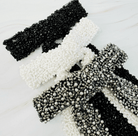 Luxe Beaded Pretty Bow Hair Clip - Madmoizelle Closet