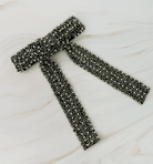 Luxe Beaded Pretty Bow Hair Clip - Madmoizelle Closet
