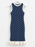 Luz Polka Dot Knit Dress - Madmoizelle Closet