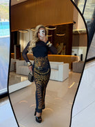 Majestic Leopard Mesh Dress - Madmoizelle Closet