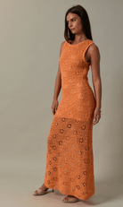 Marbella Crochet Maxi Dress - Madmoizelle Closet