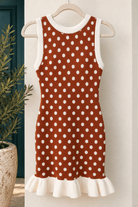 Melinda Polka Dot Knit Dress - Madmoizelle Closet