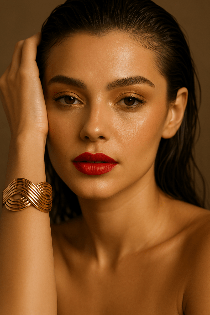 Micaela 18K Gold Non - Tarnish Open Twist Ring - Madmoizelle Closet