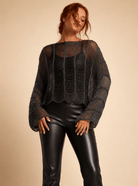 Midnight Sparkle Knit Top - Madmoizelle Closet