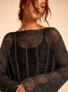 Midnight Sparkle Knit Top - Madmoizelle Closet