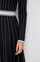 Mila Stripe Knit Long Sleeve Mini Dress - Madmoizelle Closet