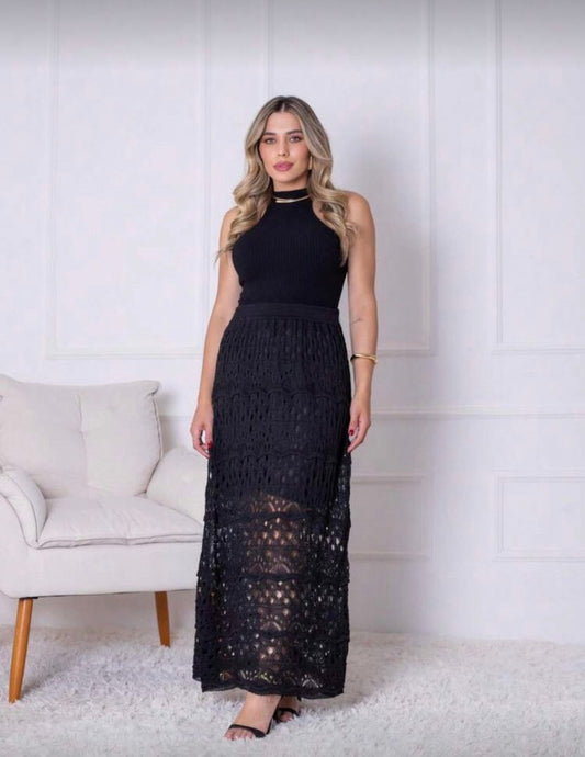 Mindy Breeze Crochet Skirt - Madmoizelle Closet