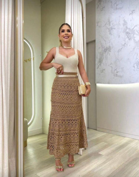 Mint Breeze Crochet Skirt - Madmoizelle Closet