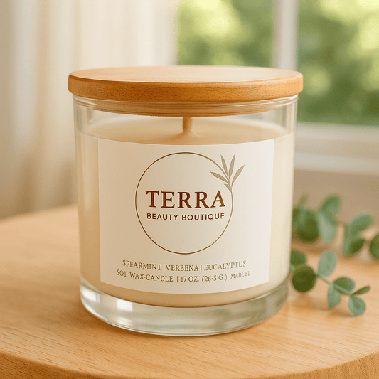 Mint & Eucalyptus Scented Candle - Madmoizelle Closet