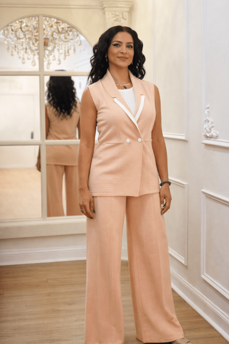 Nida Cream Knit Set - Madmoizelle Closet