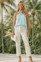 Palma Keyhole Halter Top - Madmoizelle Closet