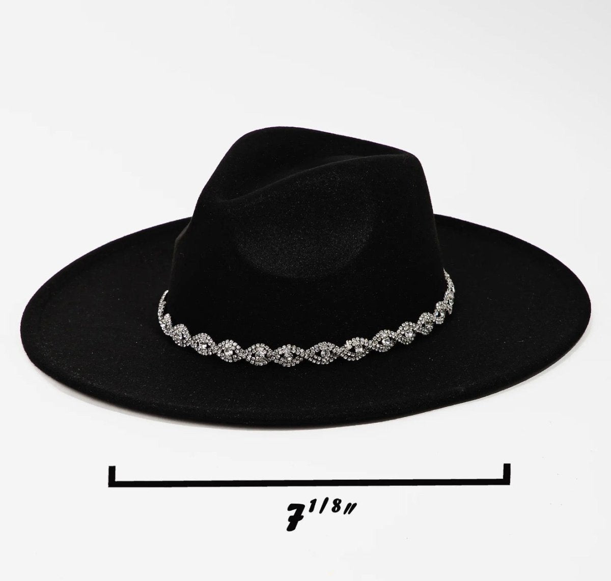 Rhinestone Fedora Hat - Madmoizelle Closet