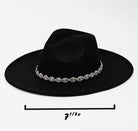 Rhinestone Fedora Hat - Madmoizelle Closet