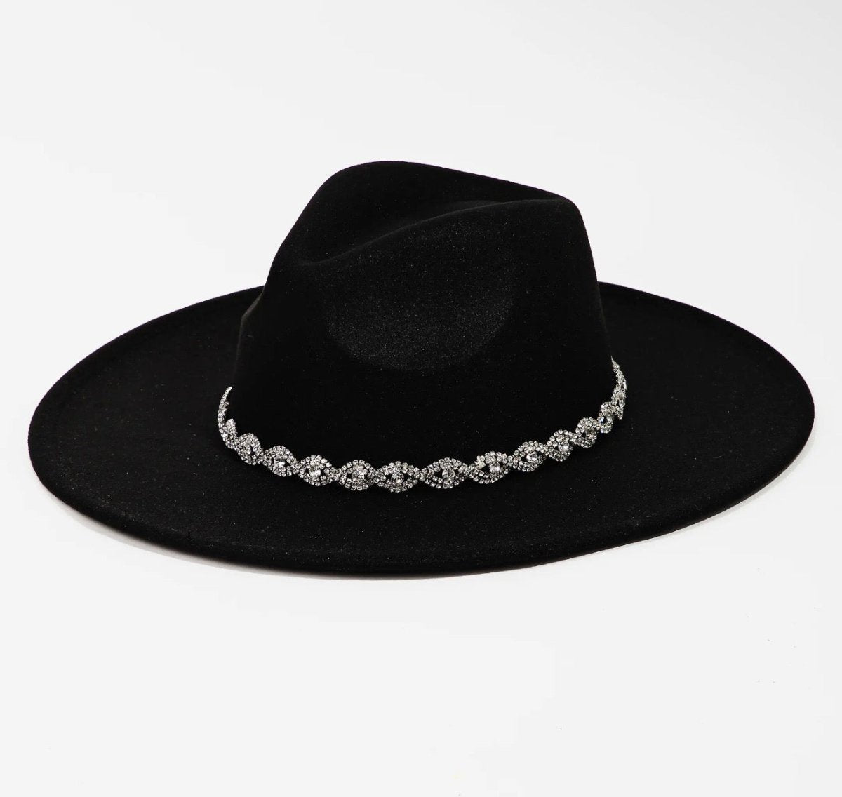 Rhinestone Fedora Hat - Madmoizelle Closet