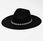 Rhinestone Fedora Hat - Madmoizelle Closet