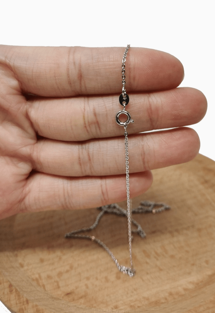 Rhodium Plated Saint Benedict Pendant with Chain - Madmoizelle Closet