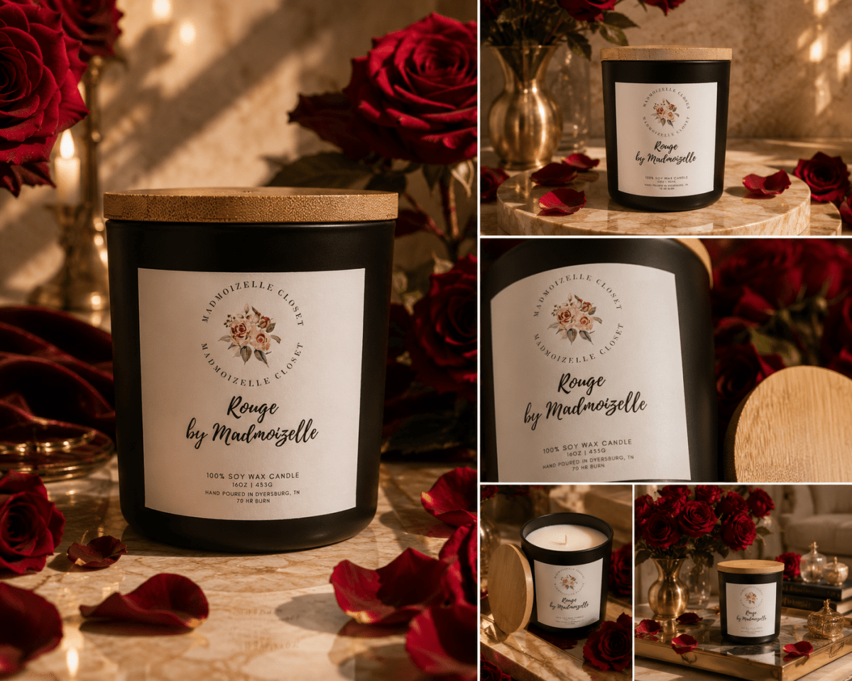 Rouge de Madmoizelle Scented Candle - Madmoizelle Closet