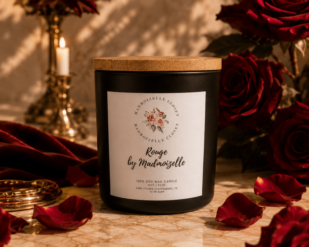 Rouge de Madmoizelle Scented Candle - Madmoizelle Closet
