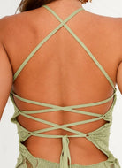 Sage Fringe Crochet Dress - Madmoizelle Closet