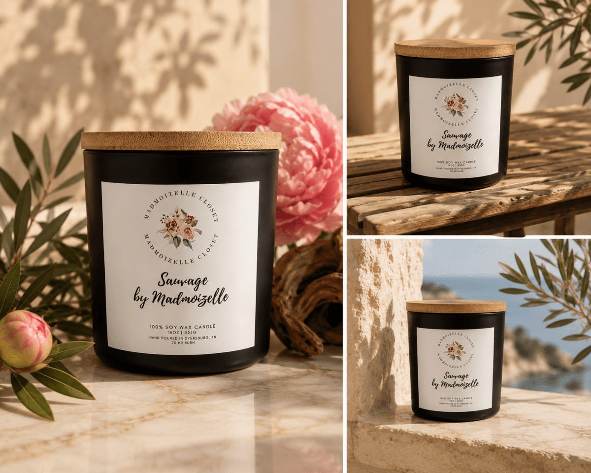Sauvage by Madmoizelle Luxury Soy Candle - Madmoizelle Closet