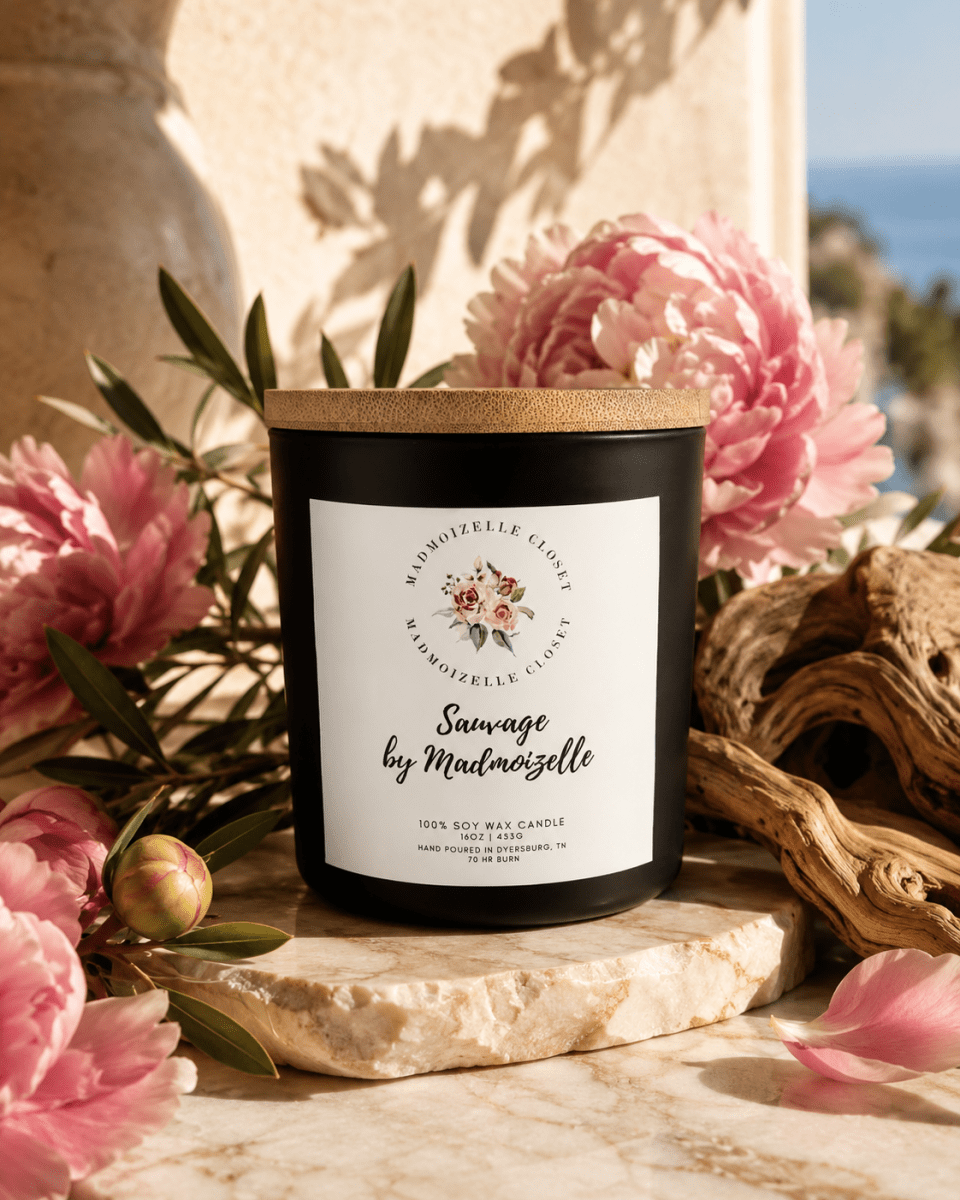 Sauvage by Madmoizelle Luxury Soy Candle - Madmoizelle Closet