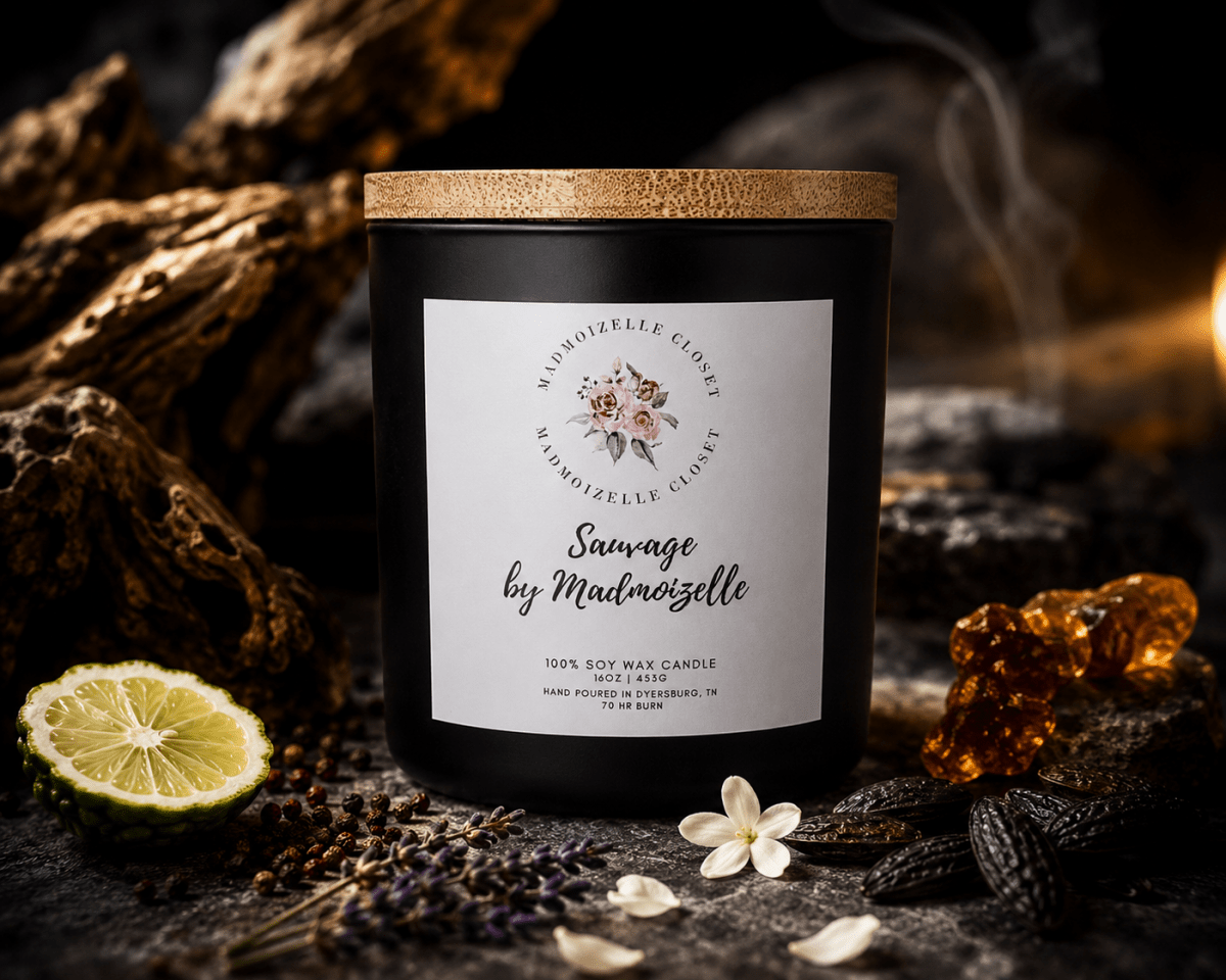 Sauvage by Madmoizelle Luxury Soy Candle - Madmoizelle Closet