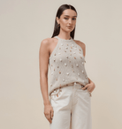 Shell Halter Knit Top - Madmoizelle Closet