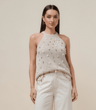 Shell Halter Knit Top - Madmoizelle Closet