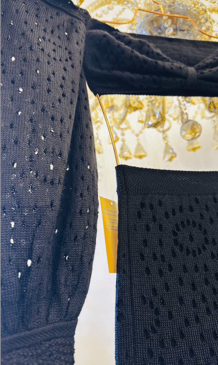 Simone Black Knit Set - Madmoizelle Closet