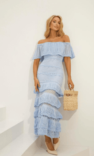 Sky Blue Knit Dress - Madmoizelle Closet