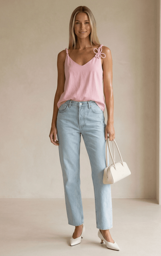 Soft Knot Shoulder Top - Madmoizelle Closet