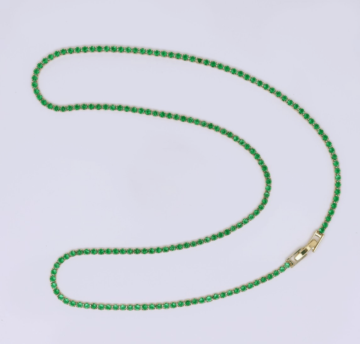 St. Tropez Green Necklace - Madmoizelle Closet