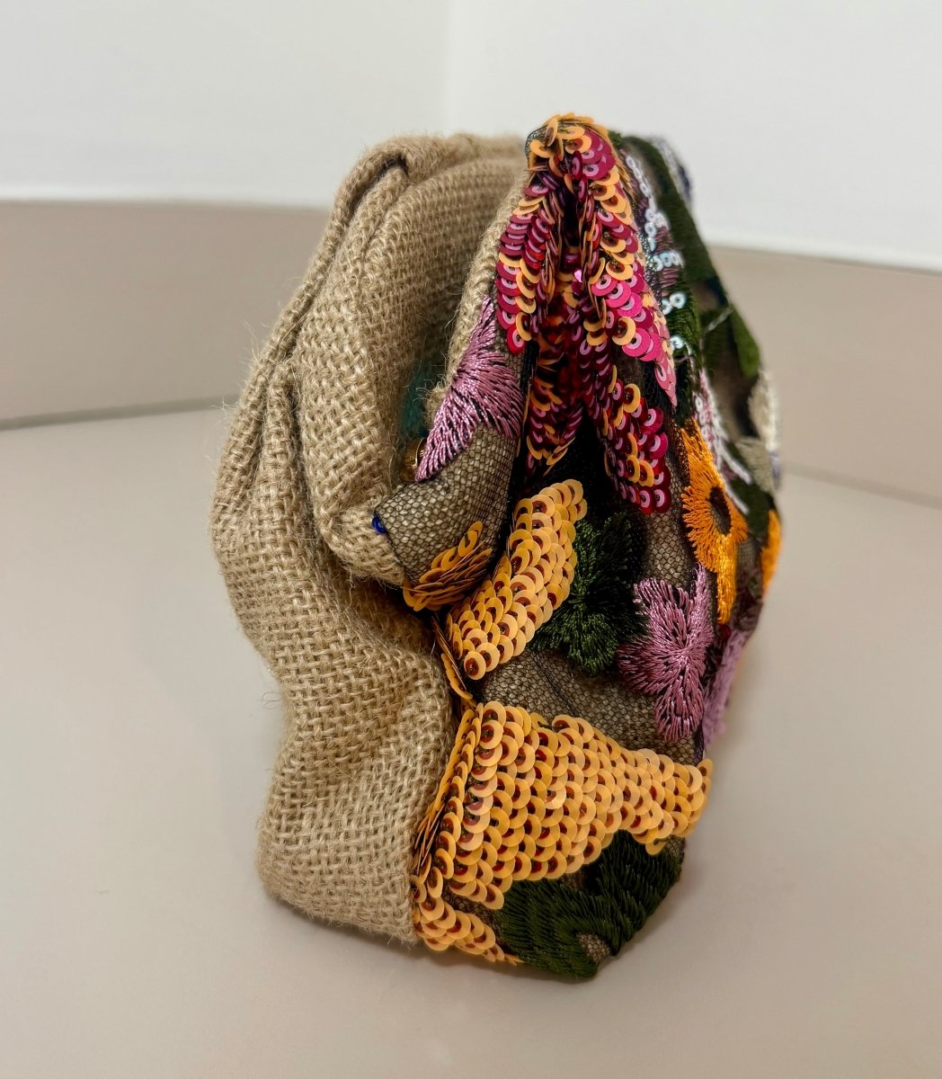 Sunset Garden Embellished Clutch. - Madmoizelle Closet