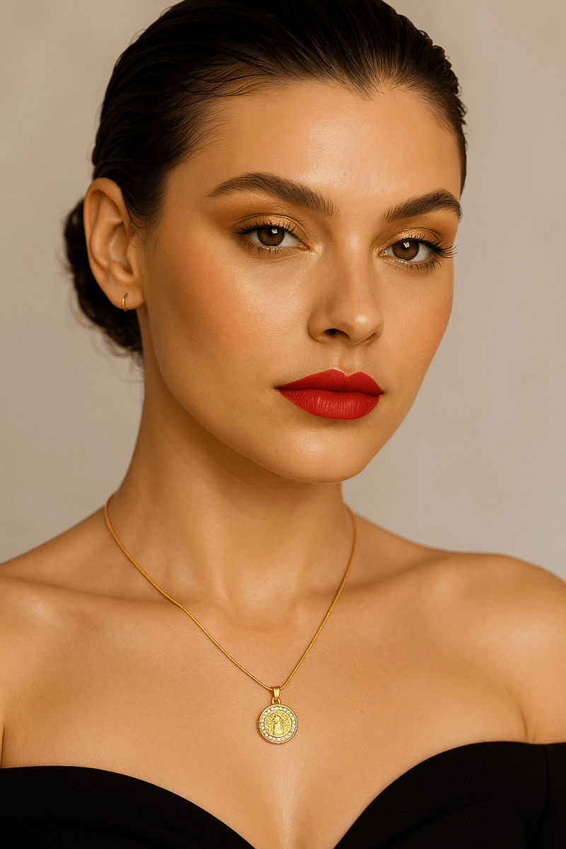 Talkita Saint Benedict Pendant with Chain - Madmoizelle Closet