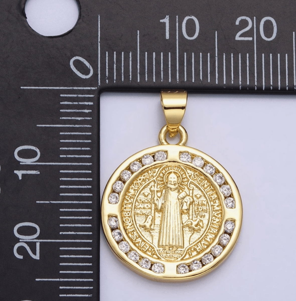 Talkita Saint Benedict Pendant with Chain - Madmoizelle Closet