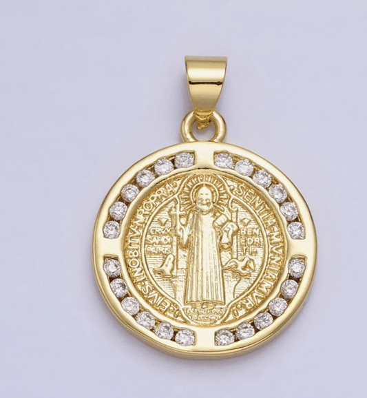Talkita Saint Benedict Pendant with Chain - Madmoizelle Closet
