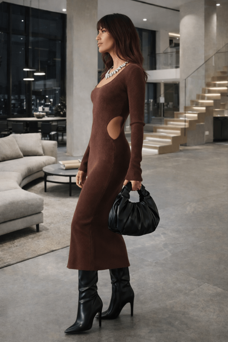 Tania knit Dress - Madmoizelle Closet