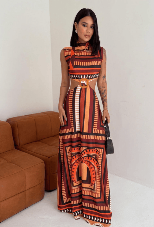 Tribal Essence Maxi Dress - Madmoizelle Closet