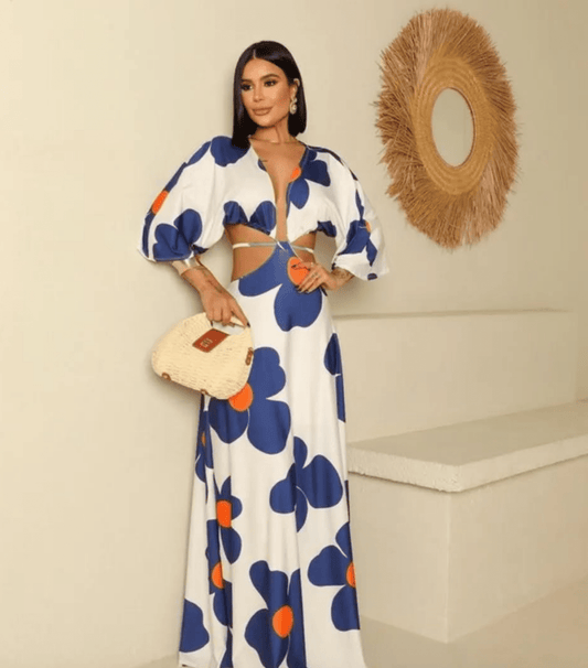 Tropical Escape Maxi Dress - Madmoizelle Closet