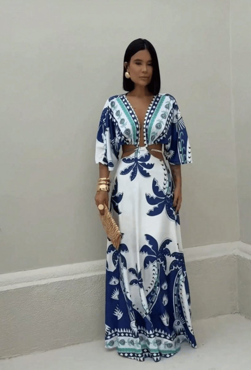 Tropical Escape Maxi Dress - Madmoizelle Closet