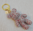 Twinkle Teddy Luxe Bag Charm – Pink Crystal Bear - Madmoizelle Closet